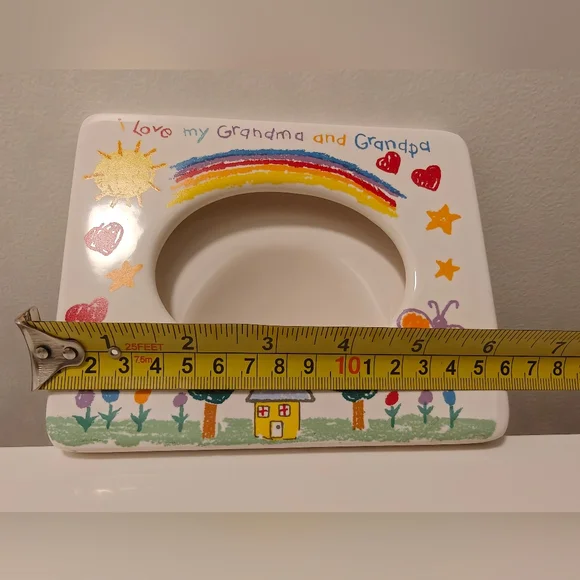 I Love My Grandma And Grandpa Ceramic Frame Russ Vintage 5" X 6" - Picture 6 of 7